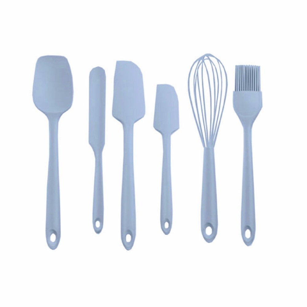 NWT 6 Piece Silicone Kitchen Tool Spatula Set